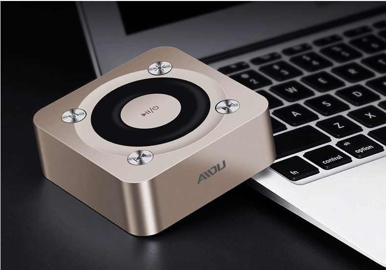 aidu/爱度 a9无线蓝牙小音箱便携超薄闪灯低音炮手机车载小钢炮_7折