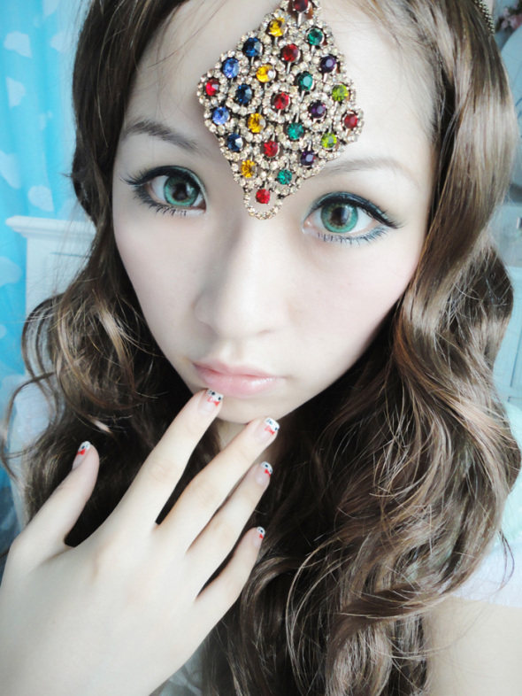 █异域风来袭,精灵系眼妆,妆成混血美人█自剪刘海教程█