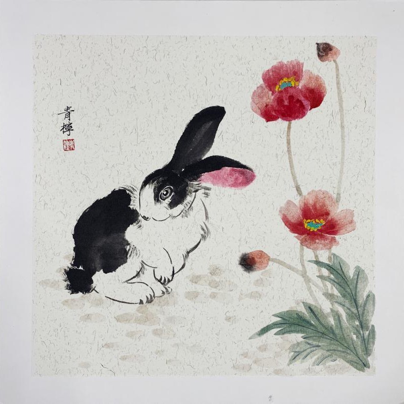 灰蓝色的三分三粉