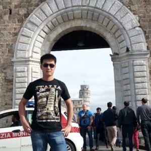 海蓝色的灯盏菊花ab