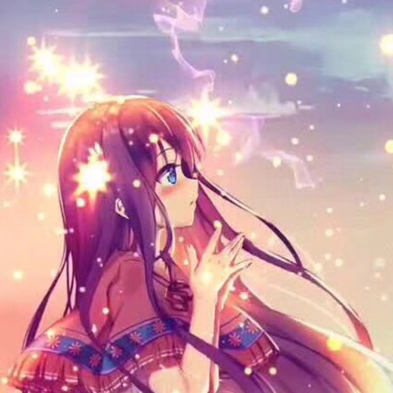 一朵蓝色百合花