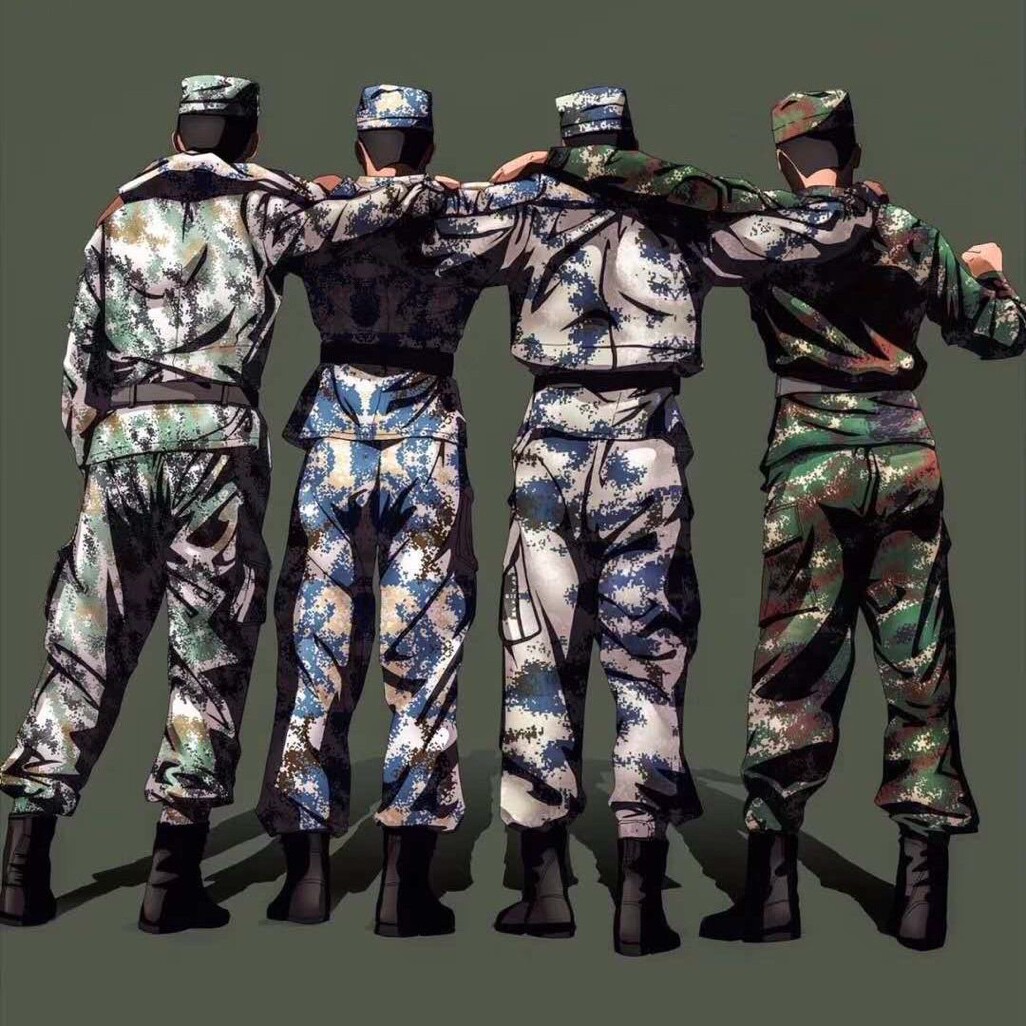 简约迷彩服饰