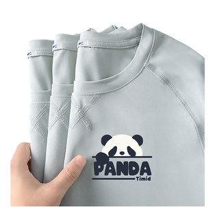 回力速干短袖男夏季2024新款熊猫青少年运动半袖男士冰丝T恤男款