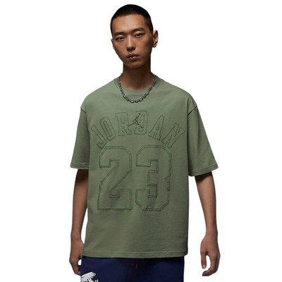 nike耐克Jordan短袖t恤男2024夏季新款纯棉宽松运动服HJ6542-386