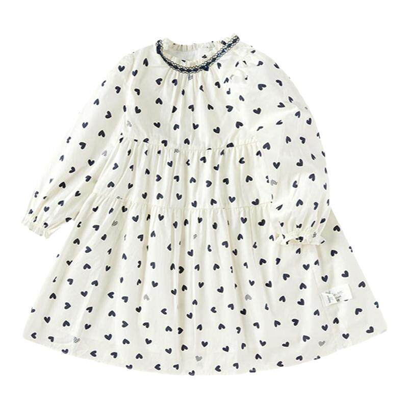 ����ɫ�����׷����ʡ�00381 90cm ���̳�ͬ���������Ůͯ����ȹ2024�¿װ��ͯ����ӡ��A��ȹ