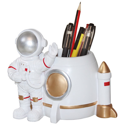 太空人宇航员笔筒流行学生笔筒