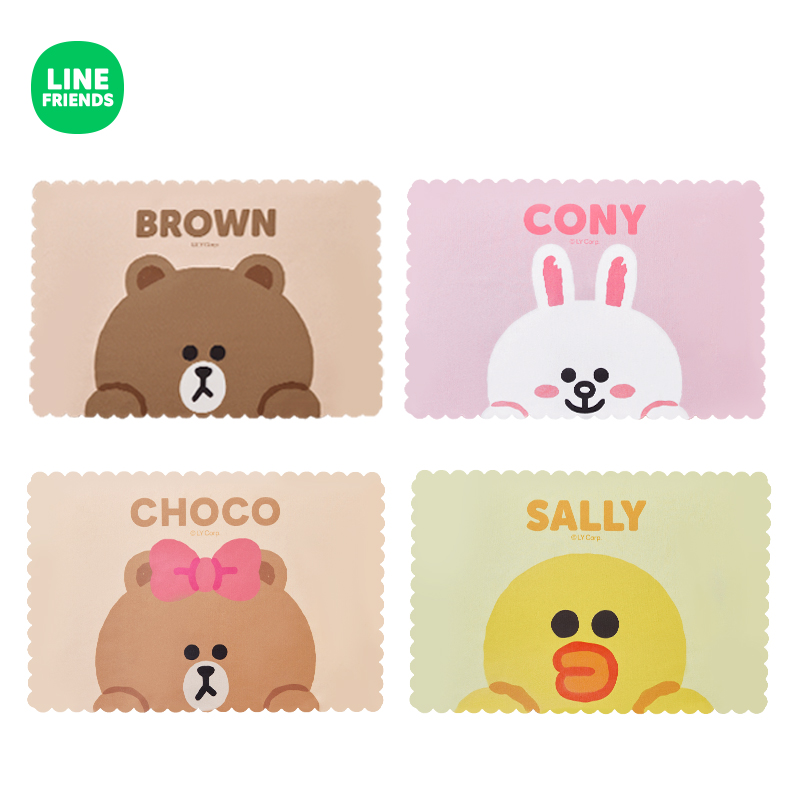 LINE FRIENDS餐垫隔热垫儿童专用餐布防水防油学校午餐垫户外桌垫