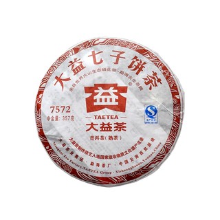 【经典老茶】大益普洱茶 7572普洱标杆熟茶357g（1201批次）