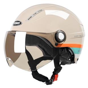 安全帽 新国标野马头盔电动车女士夏季 半盔3C认证电瓶摩托车男四季