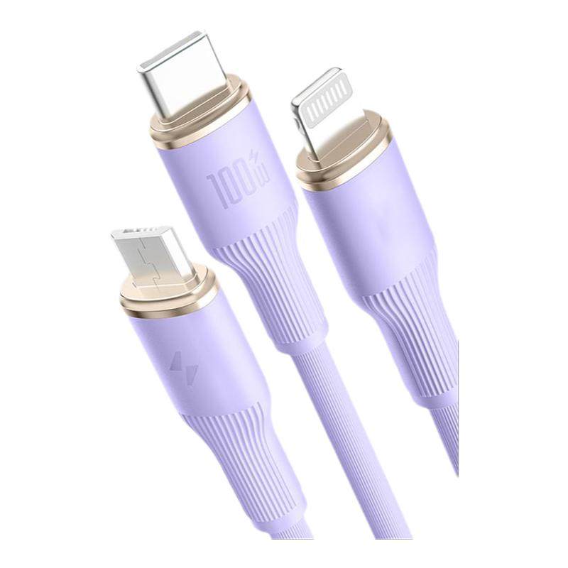 ���ڲ�������100W������䡿�Զ������1�ס�����ƻ��+��׿+Type-C ��100w������䡿���������һ������һ����6A�������ƻ��iphone��׿typec�ֻ�usbҺ̬�๦������ͷ����