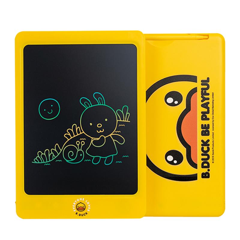 B.Duck小黄鸭儿童彩色液晶画板手写板涂鸦手绘板电子小黑板写字板