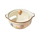 双耳汤碗陶瓷泡面碗家用高级感大容量带盖大碗盛汤碗可微波炉加热