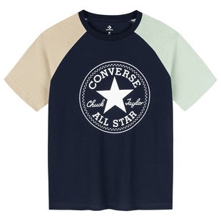 新款 Converse匡威儿童童装 T恤2024夏季 男童短袖 中大童休闲打底衫