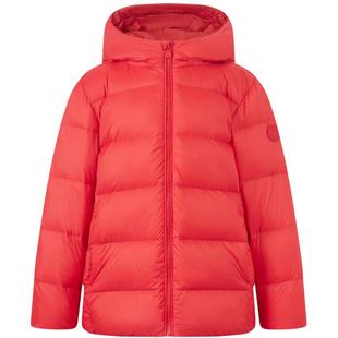 波司登儿童羽绒服中厚款红色洋气三防运动中大童女童新年冬装外套