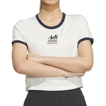 劲浪体育 adidas阿迪达斯夏季女子运动训练休闲圆领短袖T恤JI6880