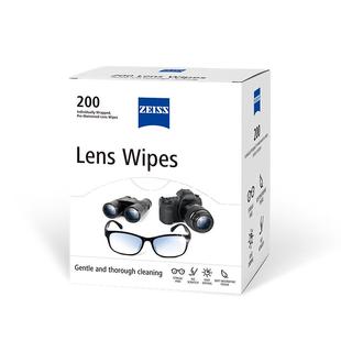 ZEISS蔡司眼镜清洁湿巾200片擦镜纸镜片镜头相机擦拭专用一次性布