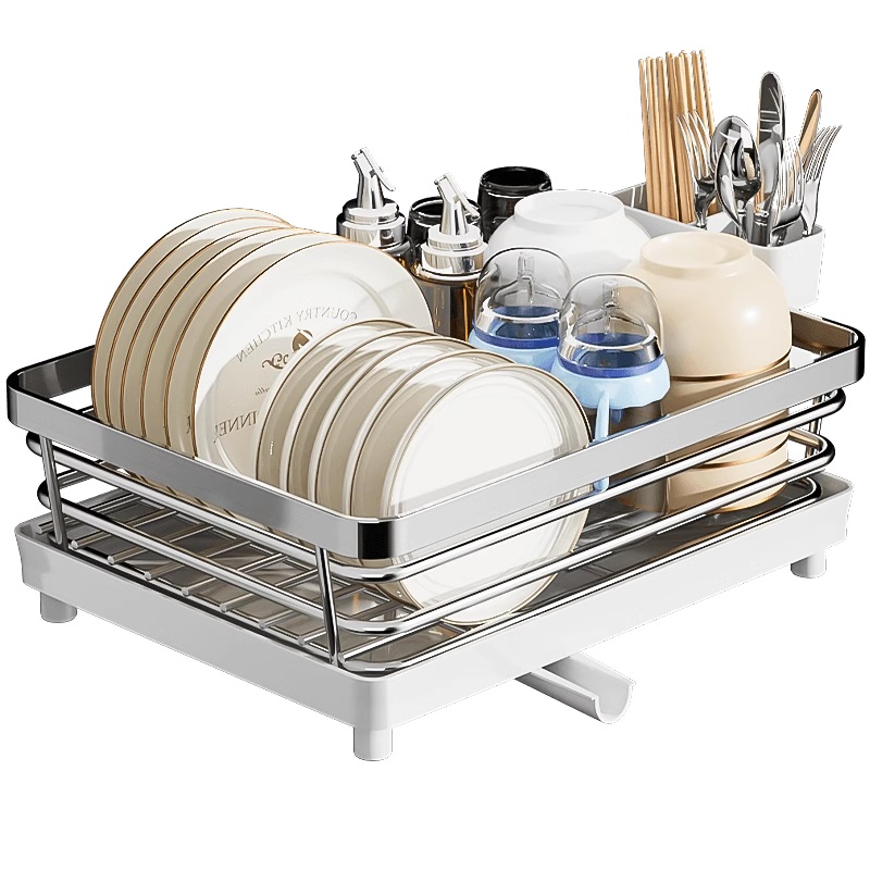 304不锈钢碗碟收纳架厨房碗盘置物架水槽沥水碗架碗筷餐具收纳盒