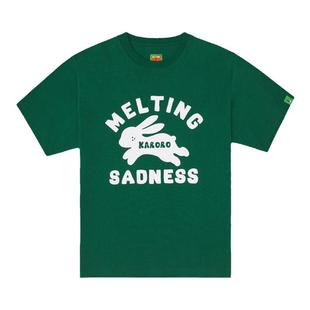 重磅Logo印花短袖 Melting Sadness24新款 夏季 T恤情侣高街穿搭250g