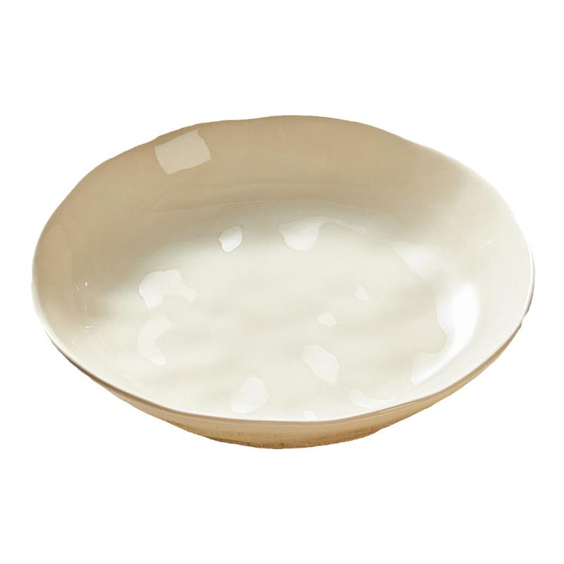 墨色菜盘陶瓷圆形方形奶油风