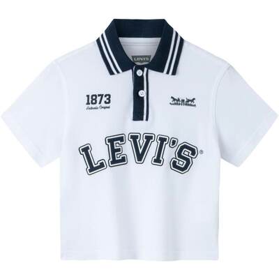 Levi's李维斯童装男童经典双马标logo短袖Polo衫2024新款儿童夏装