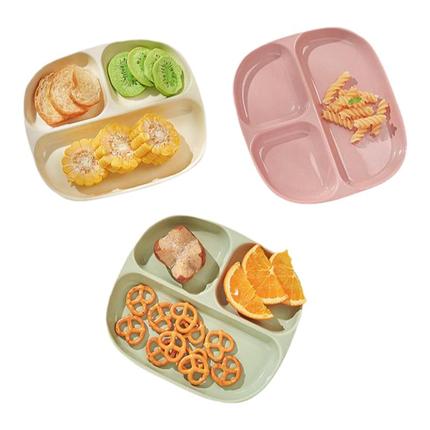 儿童餐盘分格一人食211减脂餐具陶瓷家用分隔分餐早餐盘子高颜值
