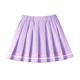 拉夏贝尔jk裙女童夏装儿童学院风百褶裙2024新款中大童紫色半身裙