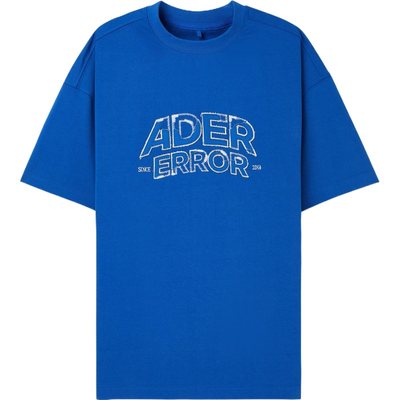 [折扣]Ader Error 早春女品牌标志贴花刺绣棉质混纺T恤NAP