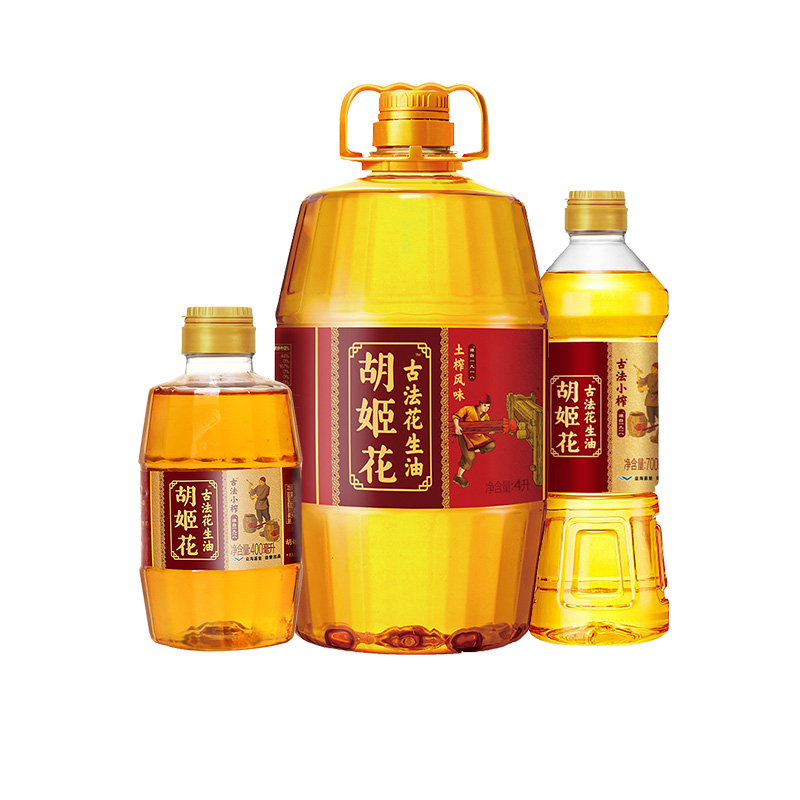 胡姬花古法土榨风味花生油5.1L组