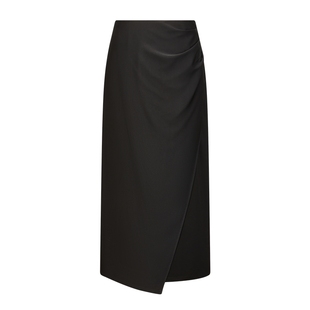 高级感通勤风黑色高腰半裙直筒裙显瘦半身裙女 迪赛尼斯2024夏新款
