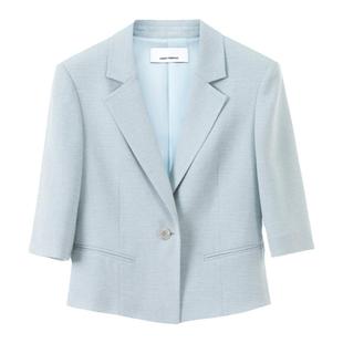 气质高级感外套西服女2024年夏季 设计感西装 新款 朗姿复古法式 短款