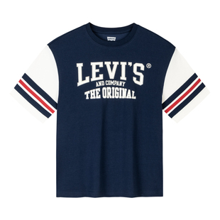 新款 Levi 2024夏季 T恤大小童亲肤上衣 s李维斯儿童装 男童凉感短袖