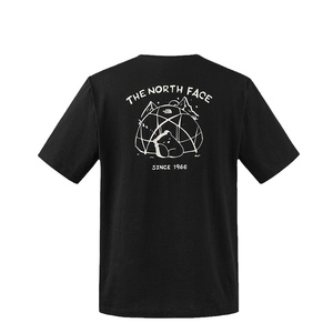 TheNorthFace北面短袖T恤情侣新款纯棉休闲透气小熊印花圆领半袖