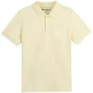 新品 eland kids衣恋童装 2024年夏季 男女童休闲POLO领刺绣T恤