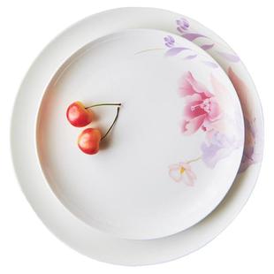 家用中式 华光陶瓷抗菌骨瓷碗碟餐具套装 碗碟盘组合釉中彩花好月圆