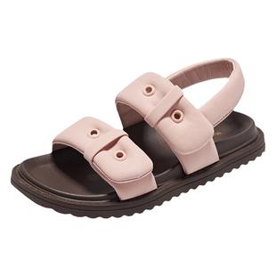 夏季 女孩粉色公主沙滩透气软底休闲鞋 儿童凉鞋 暇步士童鞋 女童凉鞋