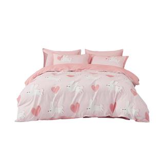 水星儿童家纺三件套床单被罩被套全棉纯棉女孩男孩床上用品四件套