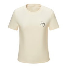短袖 T恤女 迪赛尼斯圆领纯色上衣2023夏通勤风小众兔子印花薄款