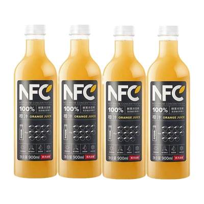 100%NFC纯果汁900ml大瓶装