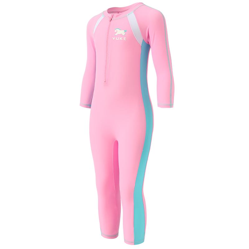 UPF50+女童新款防晒连体游泳衣