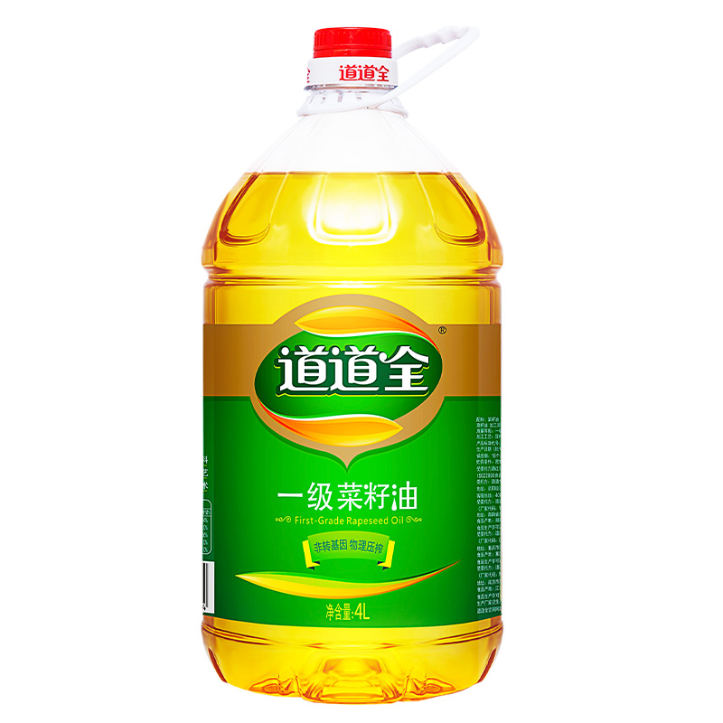 道道全一级菜籽油4L非转基因物理压榨食用油家用装