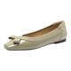 哈森平底单鞋女春季新款设计感一脚蹬清冷风软皮小皮鞋HWL230153