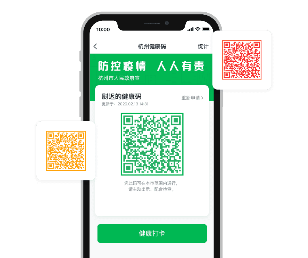 复工后,一人一码,绿码通行