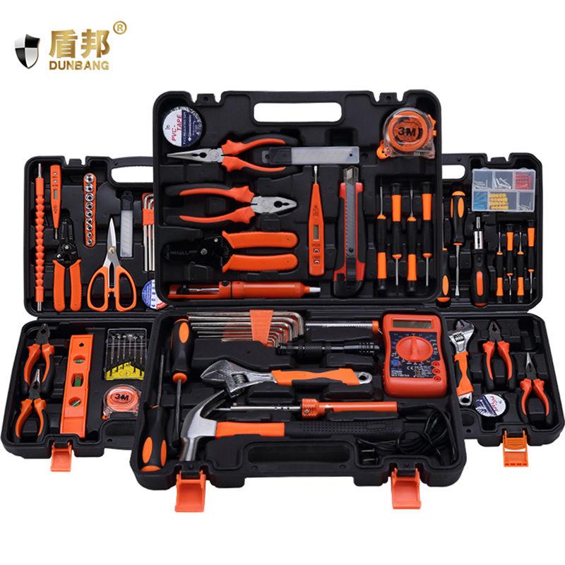 家用手动工具五金工具箱多功能维修工具电工木工专用工具套装.