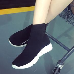 运动高帮鞋女潮鞋单