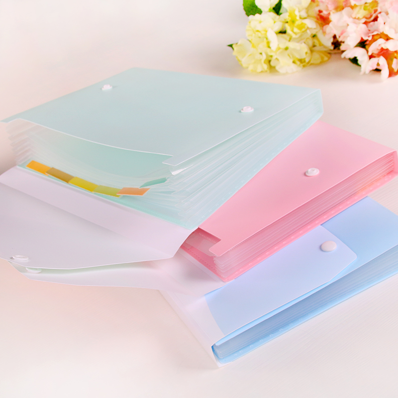 得力风琴包文件袋多层手提票据收纳包a4办公用韩国女学生试卷夹