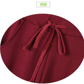 加厚加绒女卫裤