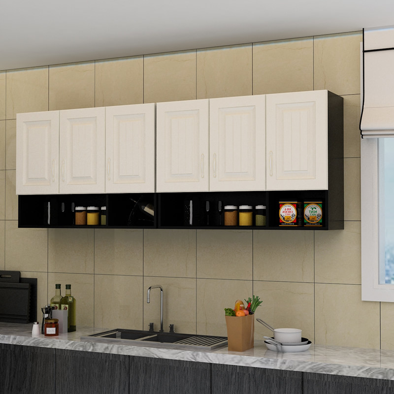 厨房吊柜墙壁柜墙上橱柜浴室壁挂置物柜阳台挂墙式储物柜简约欧式