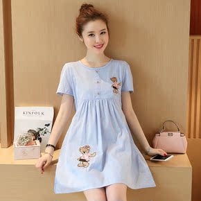 怀孕妇装夏装连衣裙
