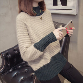 女士加厚毛衣中长