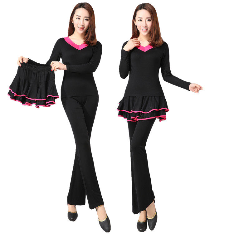 广场舞服装新款套装 短袖上衣夏季跳舞裙子女